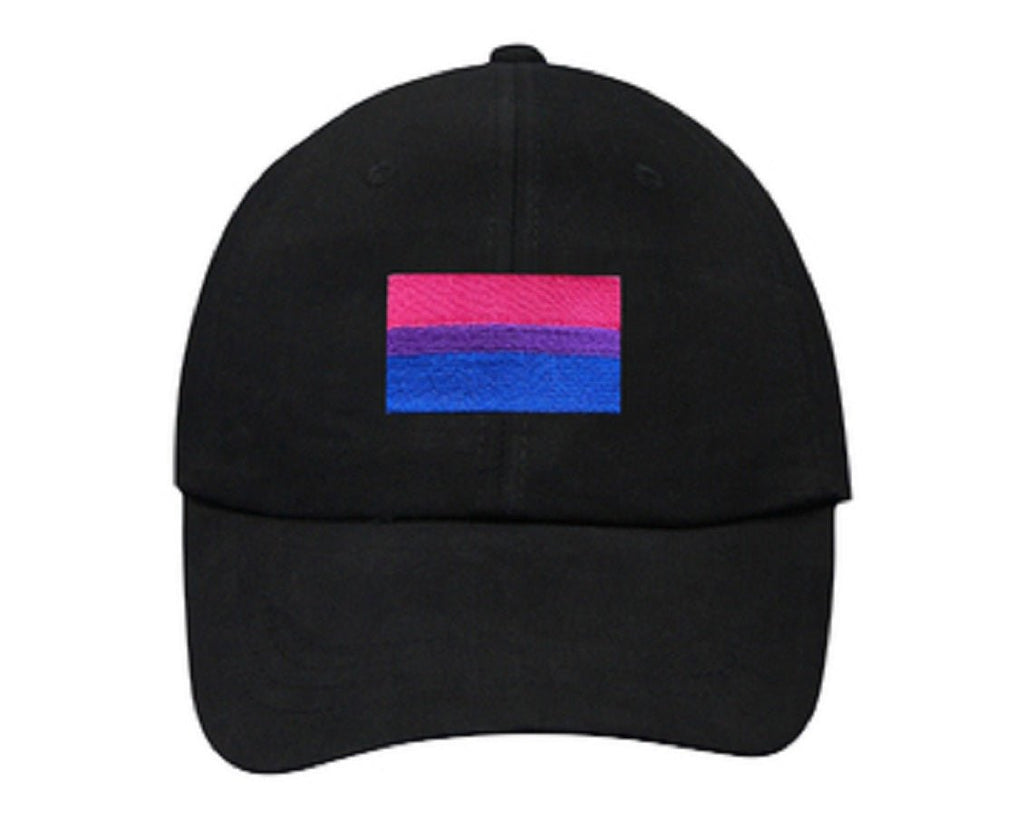 Bisexual Flag Baseball Hats in Black The Awareness Company