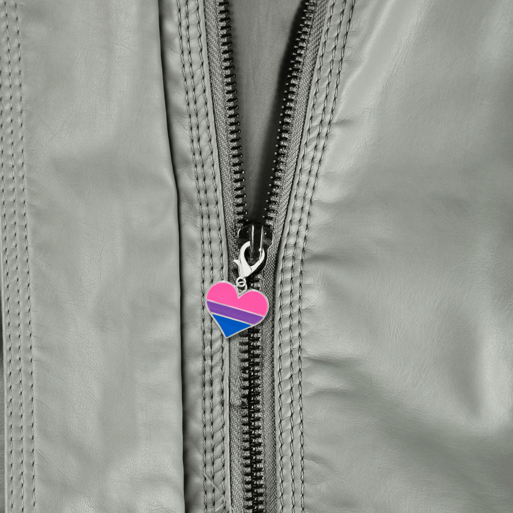 Bisexual Flag Heart Hanging Charms The Awareness Company
