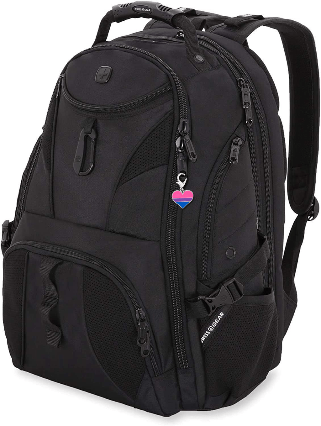 Bisexual Flag Heart Hanging Charms The Awareness Company