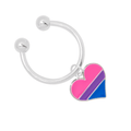 Bisexual Flag Heart Horseshoe Key Chains The Awareness Company