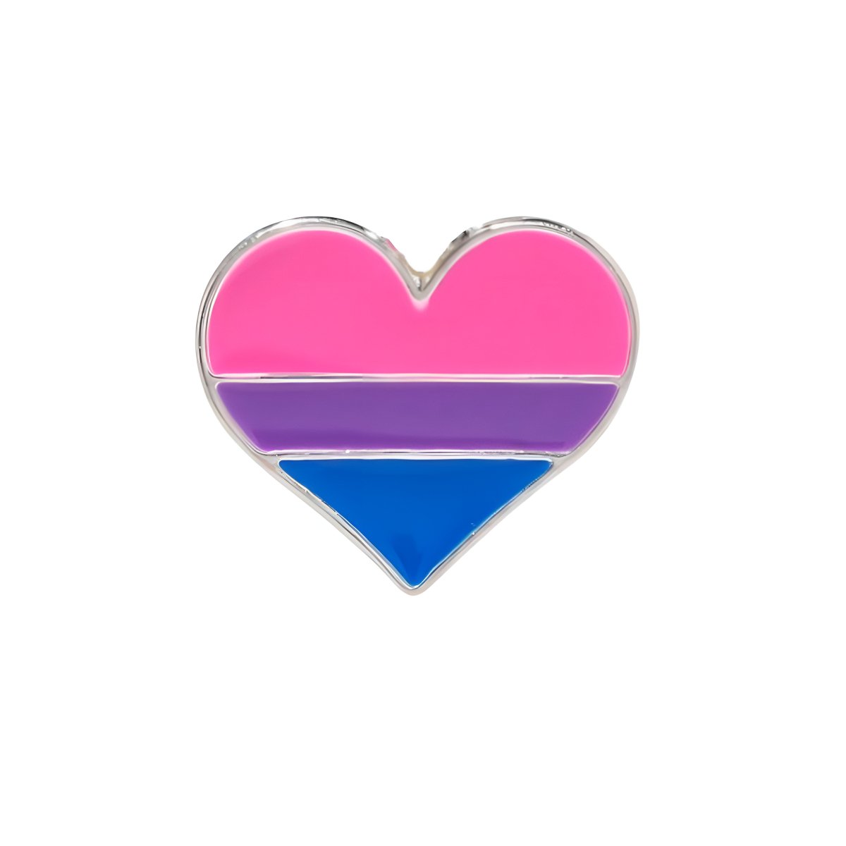 10 Pack Bisexual Flag Heart Pins The Awareness Company