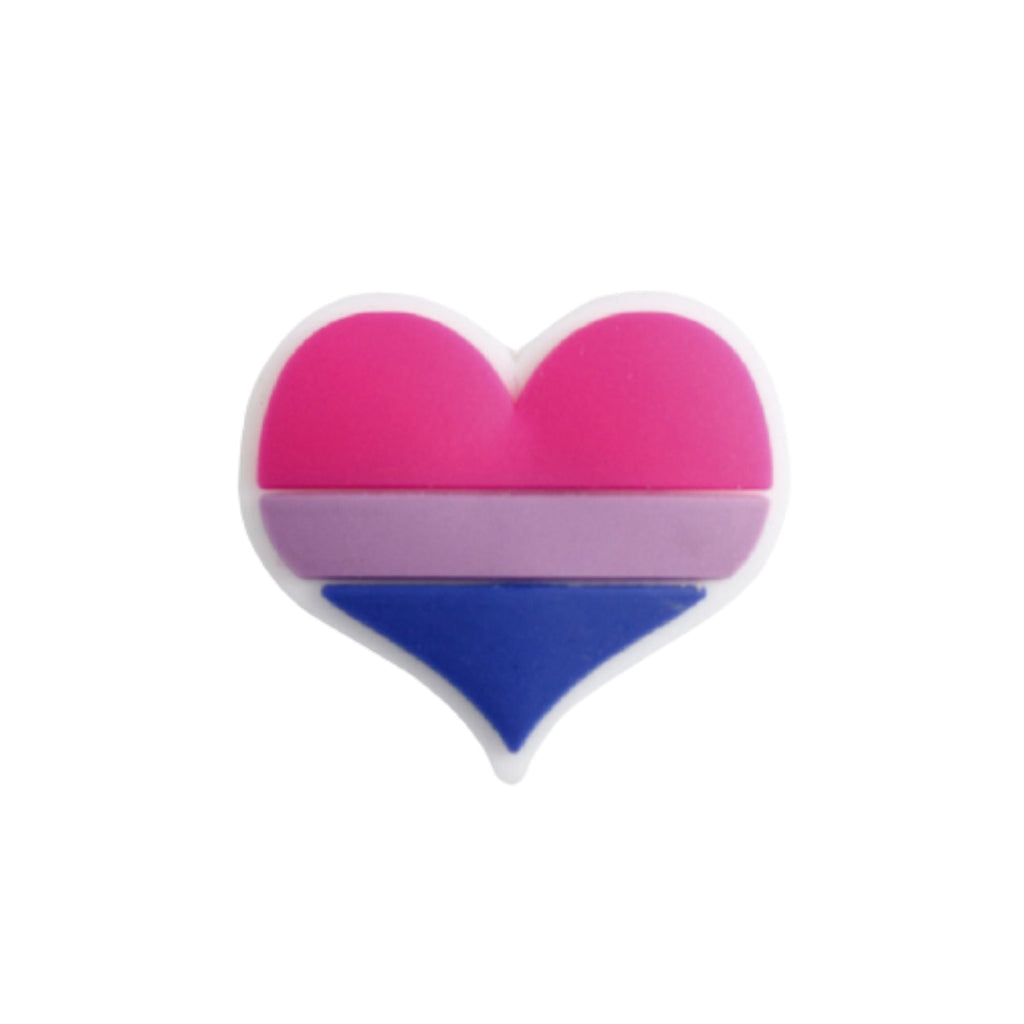 Bisexual Flag Heart Silicone Pins The Awareness Company