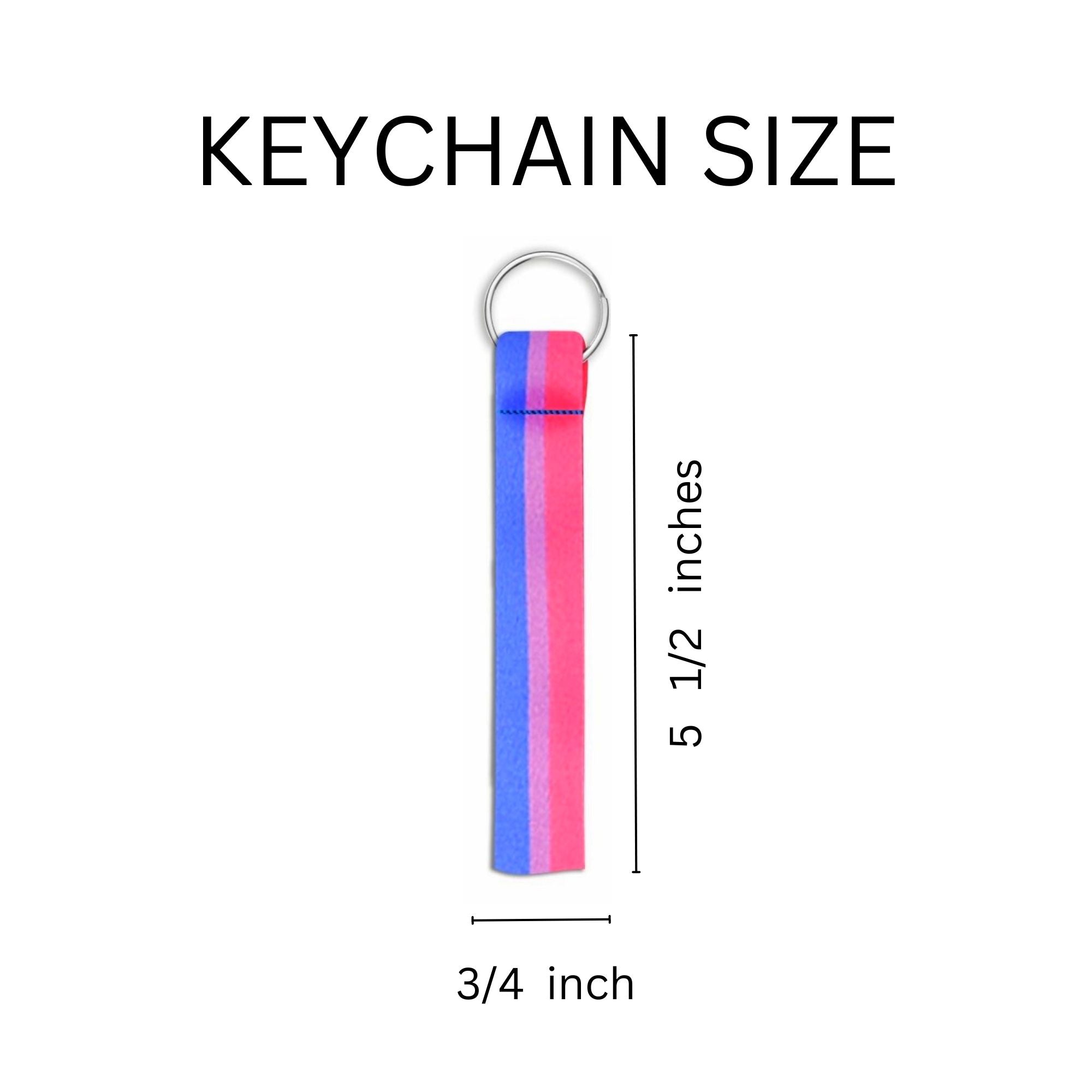 Bisexual Flag Lanyard Style Keychains The Awareness Company
