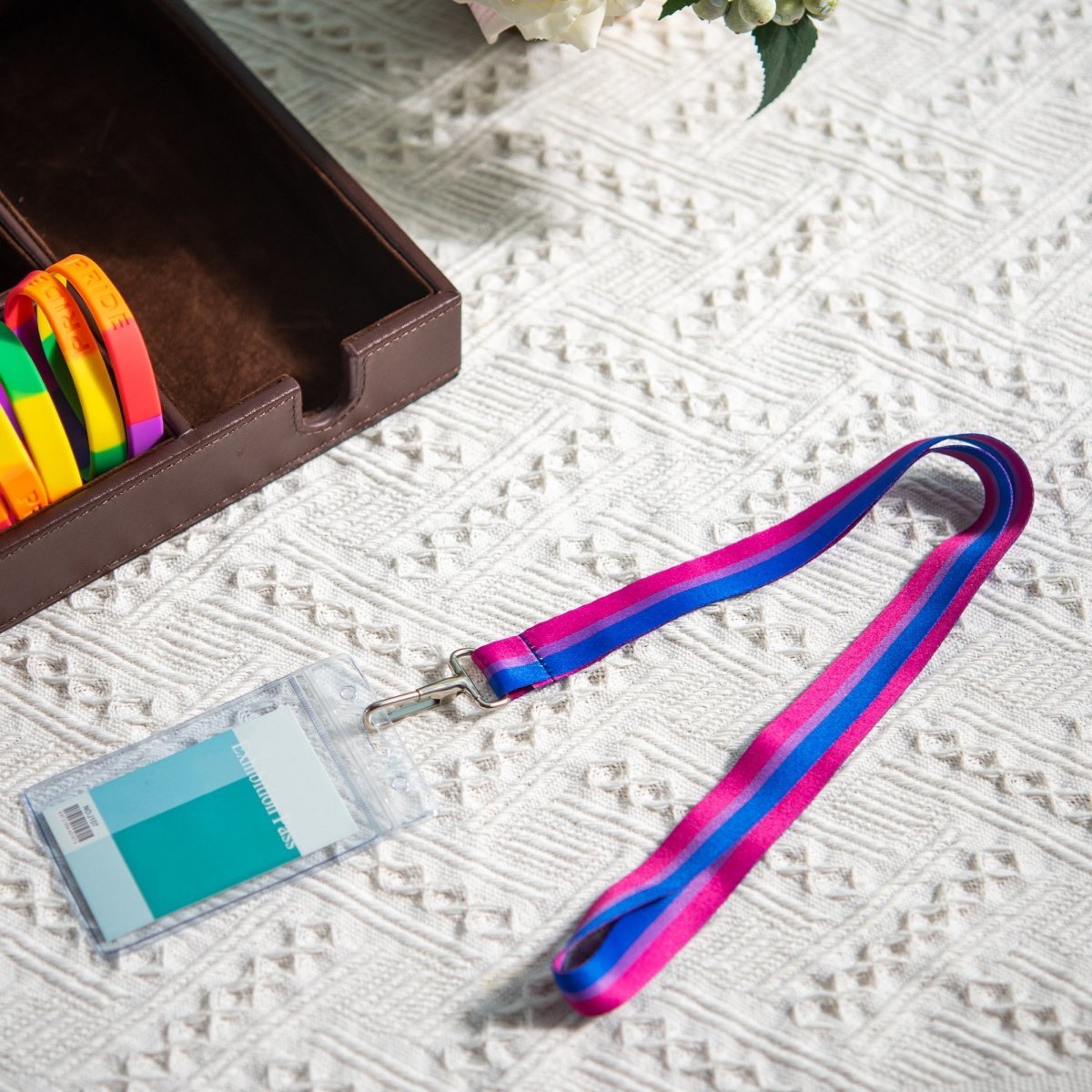 Bisexual Flag Lanyards The Awareness Company