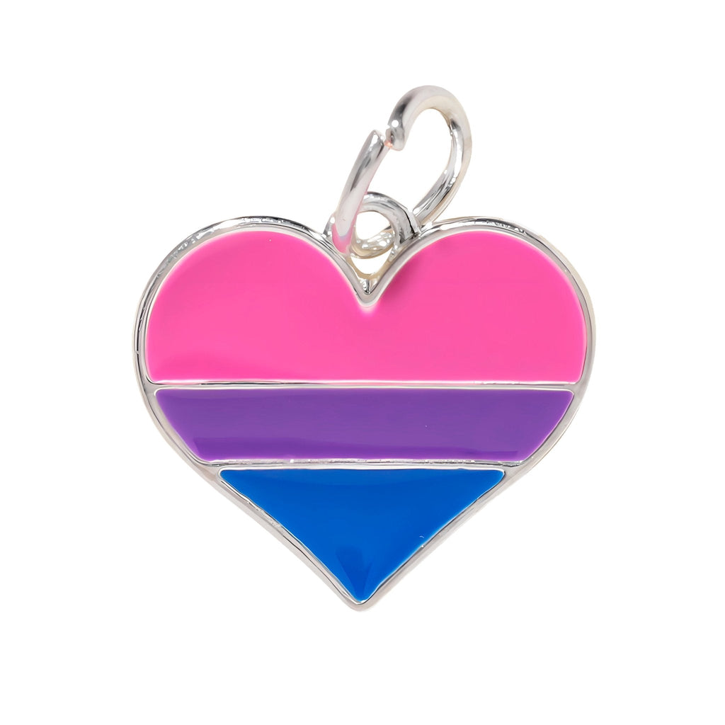 Bisexual Heart Shaped Charms The Awareness Company