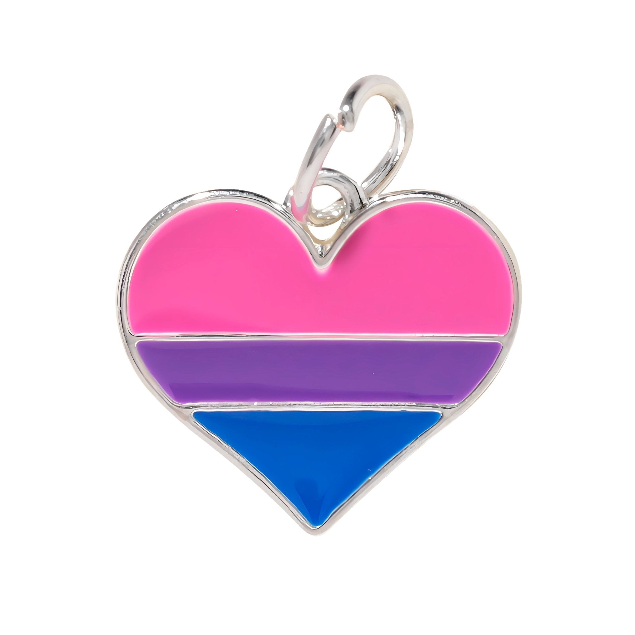 10 Pack Bisexual Heart Charms The Awareness Company