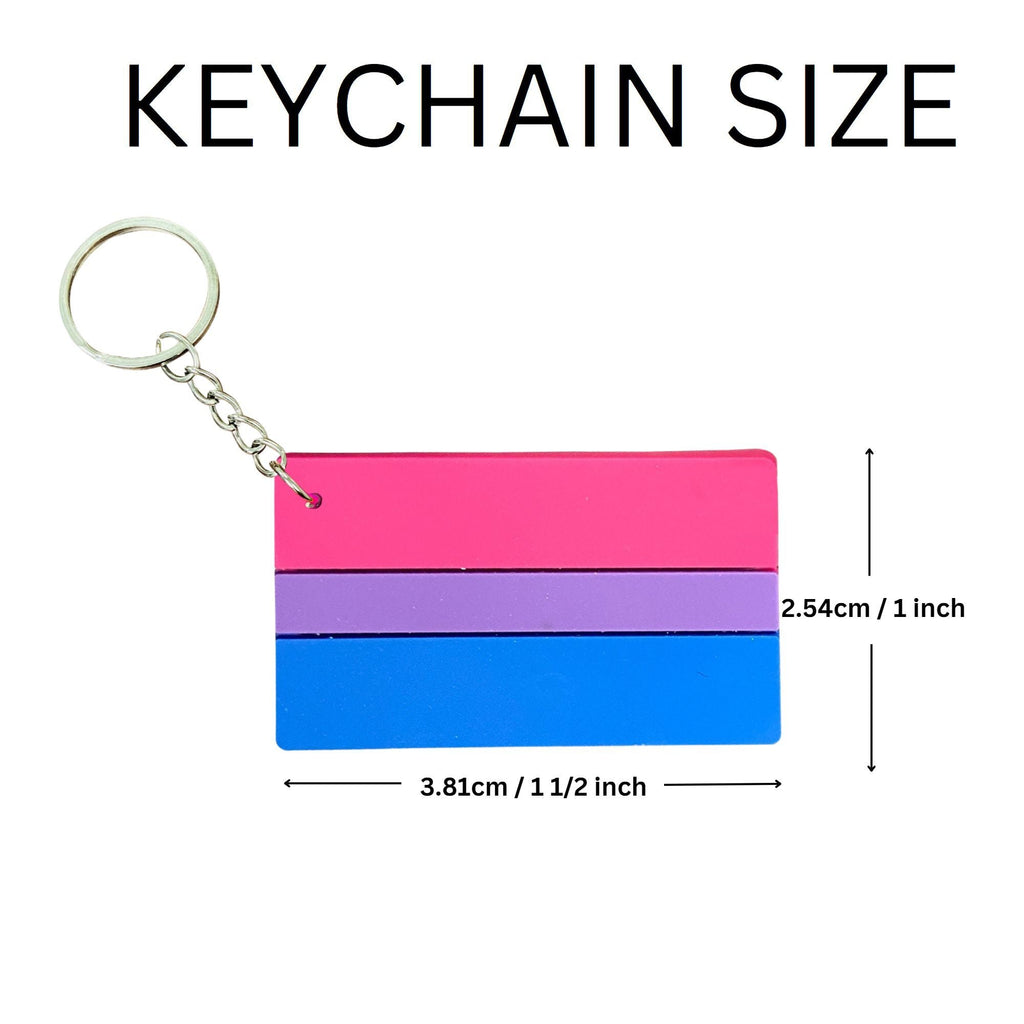 25 Pack Bisexual Pride Flag Keychains The Awareness Company