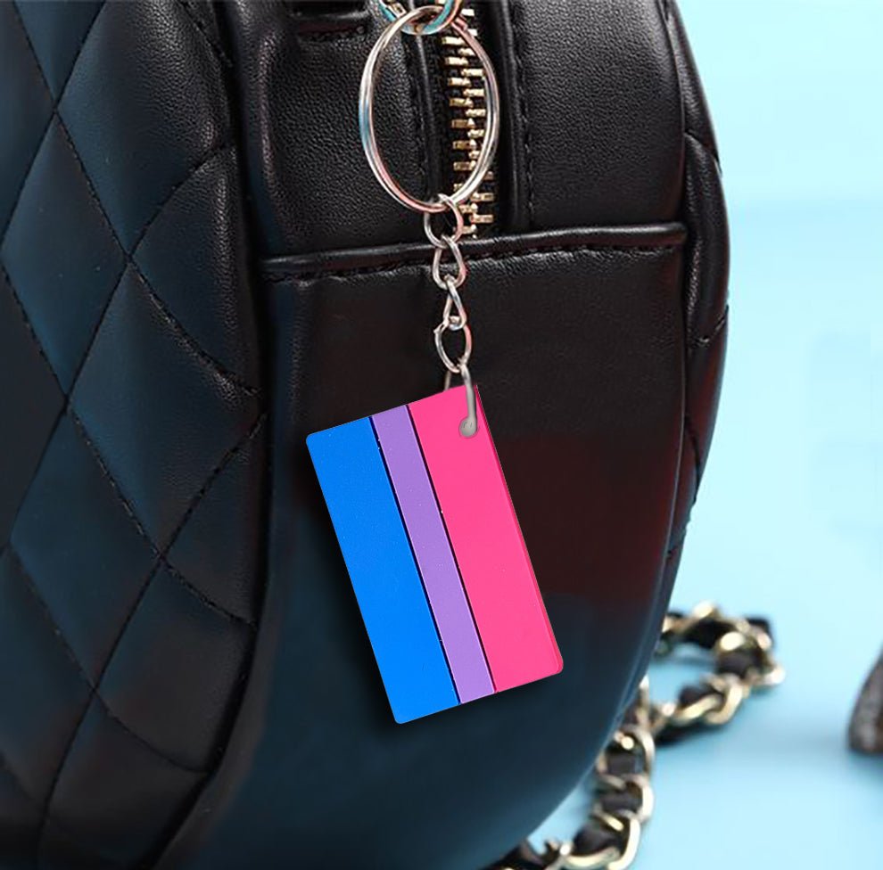 25 Pack Bisexual Pride Flag Keychains The Awareness Company