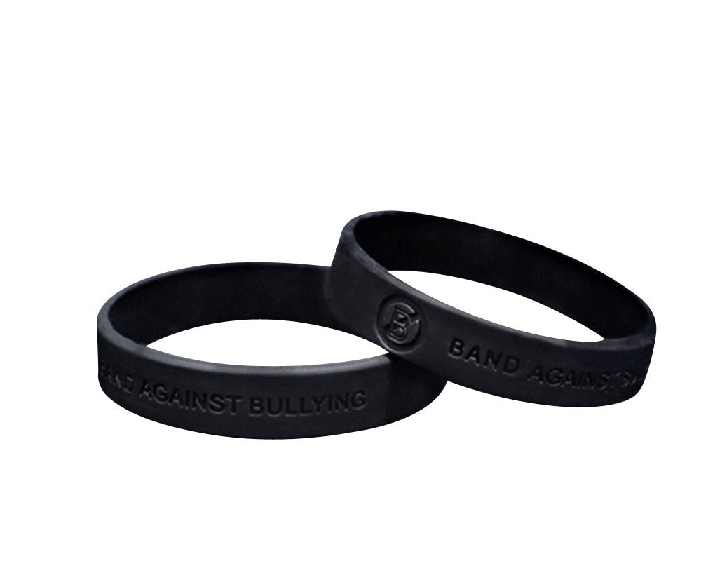 Black Band Against Bullying Silicone Bracelets The Awareness Company