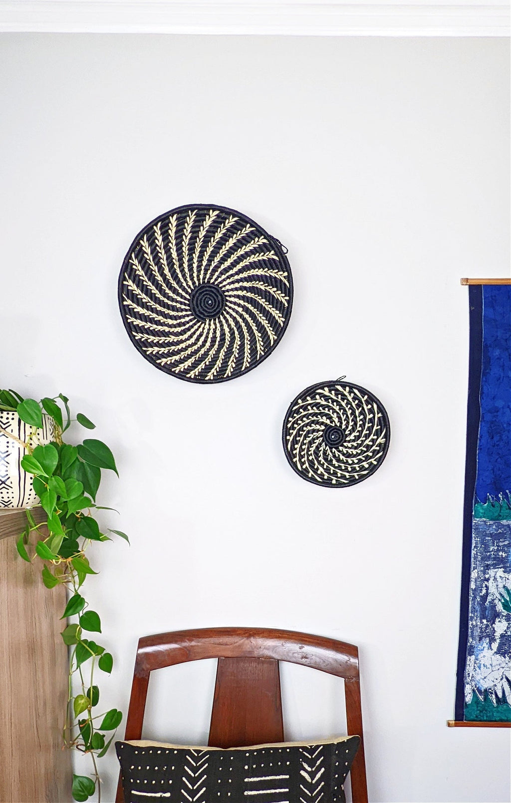 Small Woven Raffia African Baskets {Multiple Colors} Reflektion Design