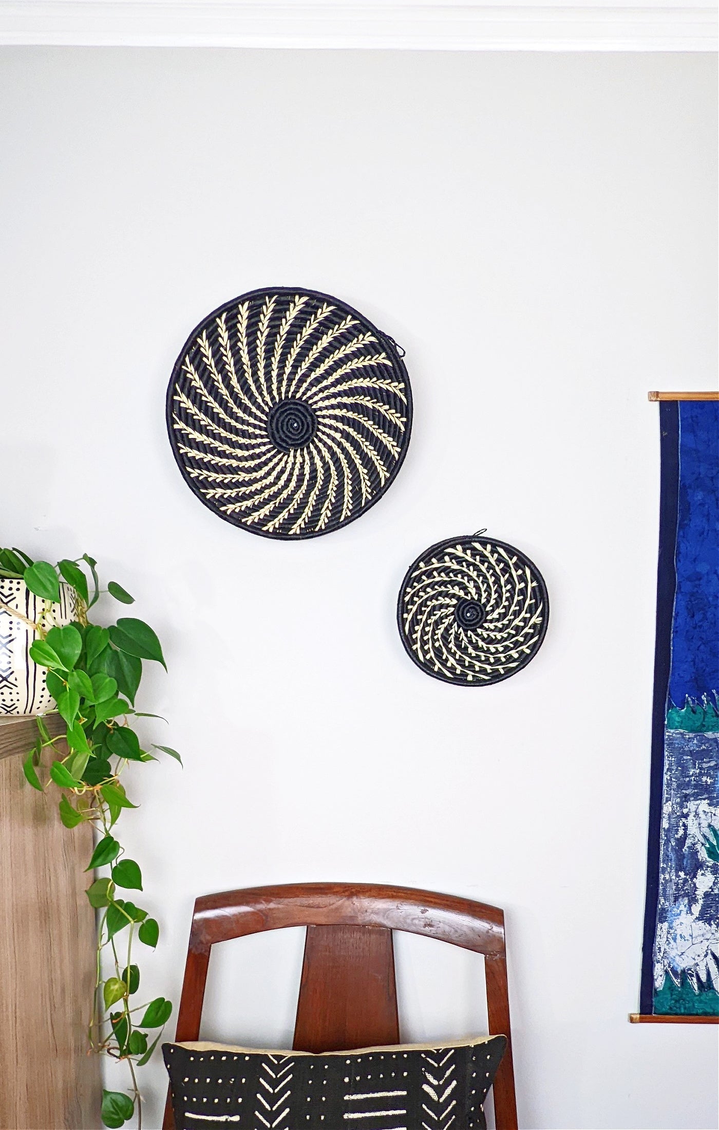 Small Woven Raffia African Baskets {Multiple Colors} Reflektion Design