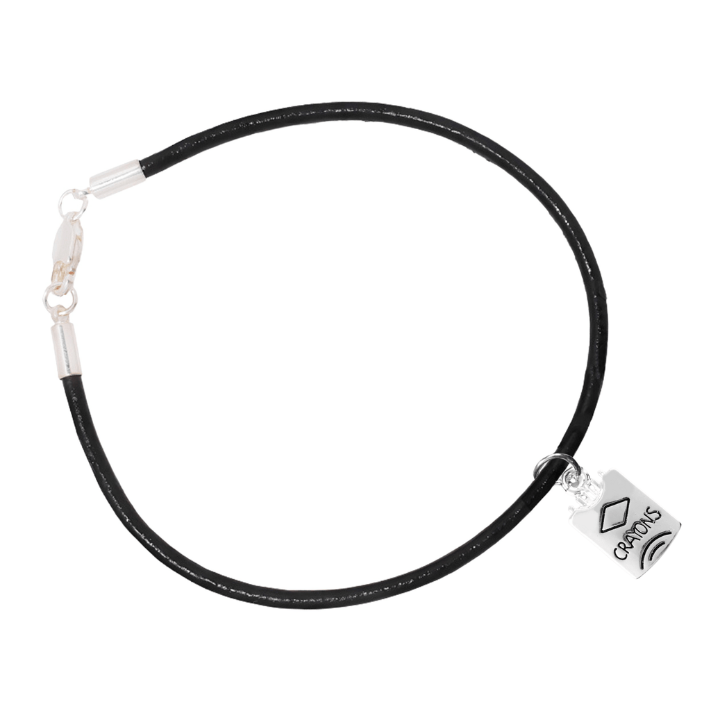 Black Cord Box of Crayons Bracelets The Awareness Company