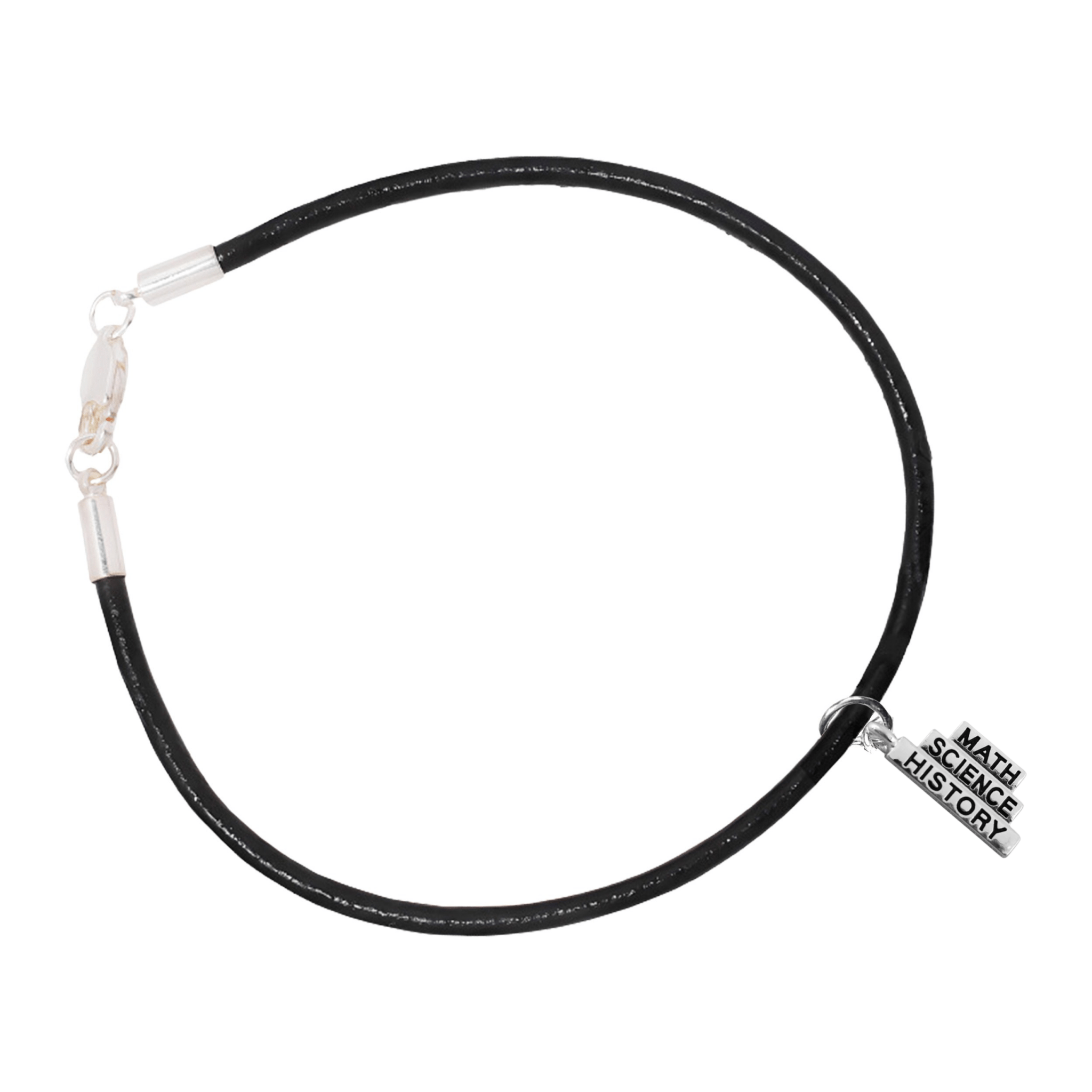 Black Cord Math Science History Bracelets The Awareness Company