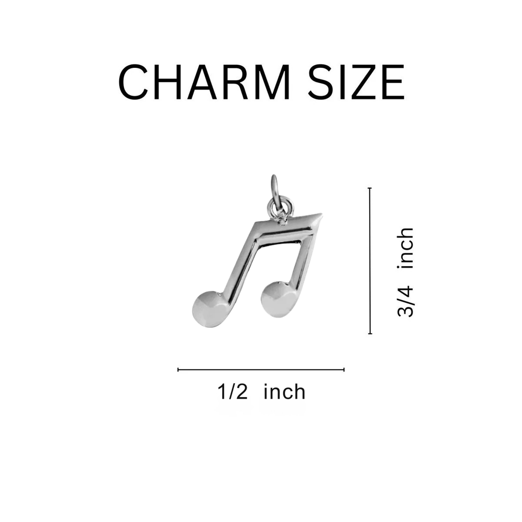 Black Cord Music Note Bracelets The Awareness Company
