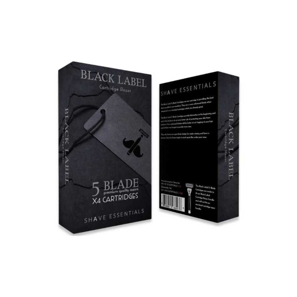 Black Label 5-Blade Cartridges Shave Essentials