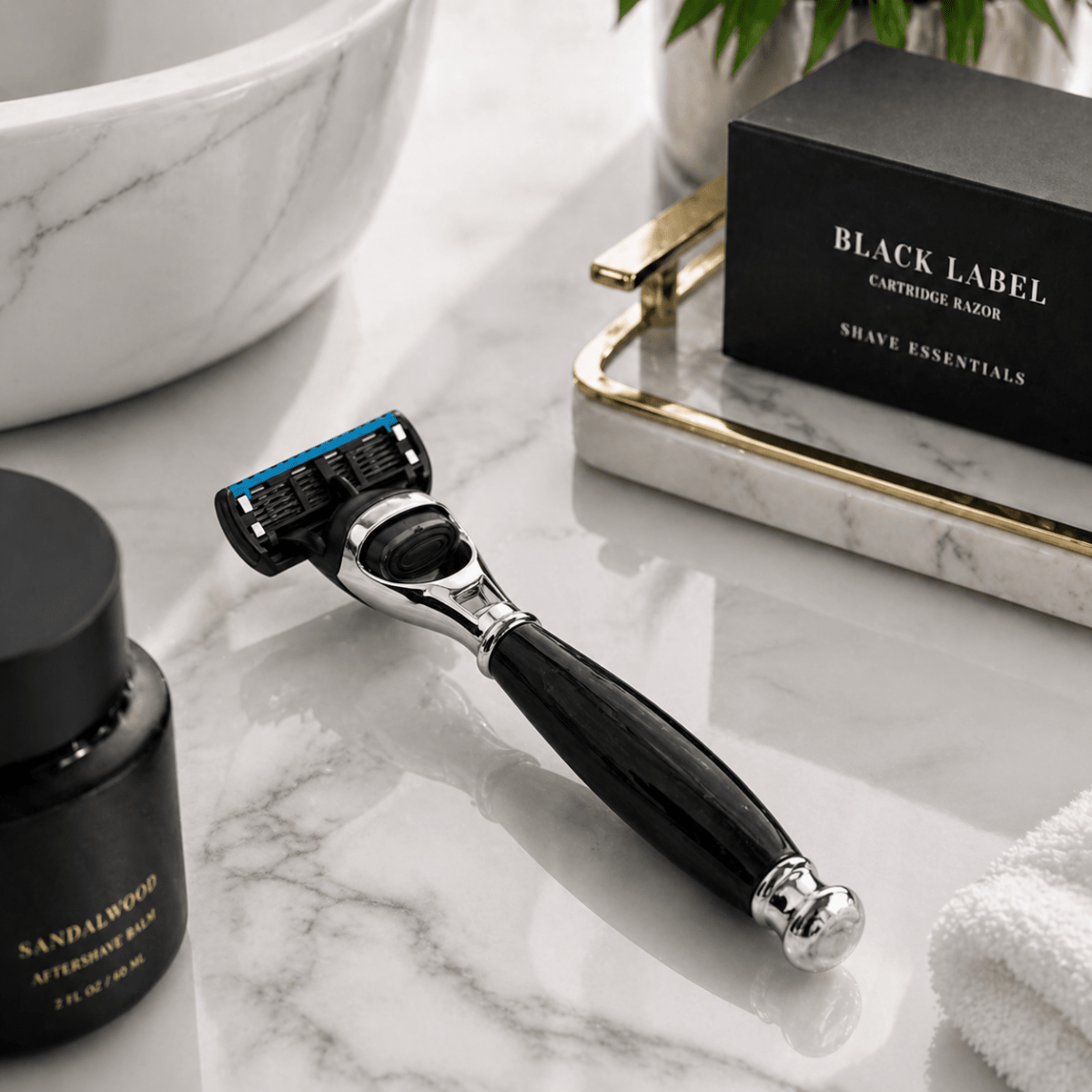 Black Label Cartridge Razor Shave Essentials