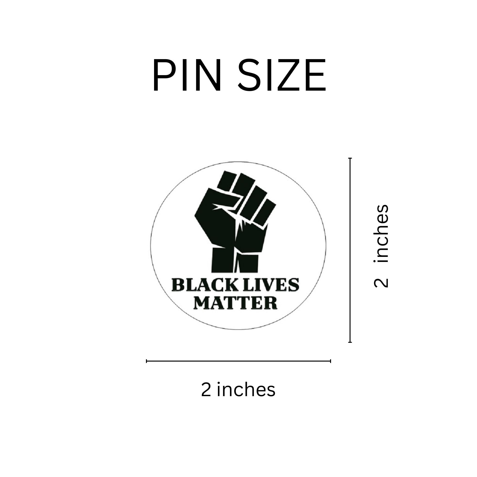 Black Lives Matter Button Pins The Awareness Company
