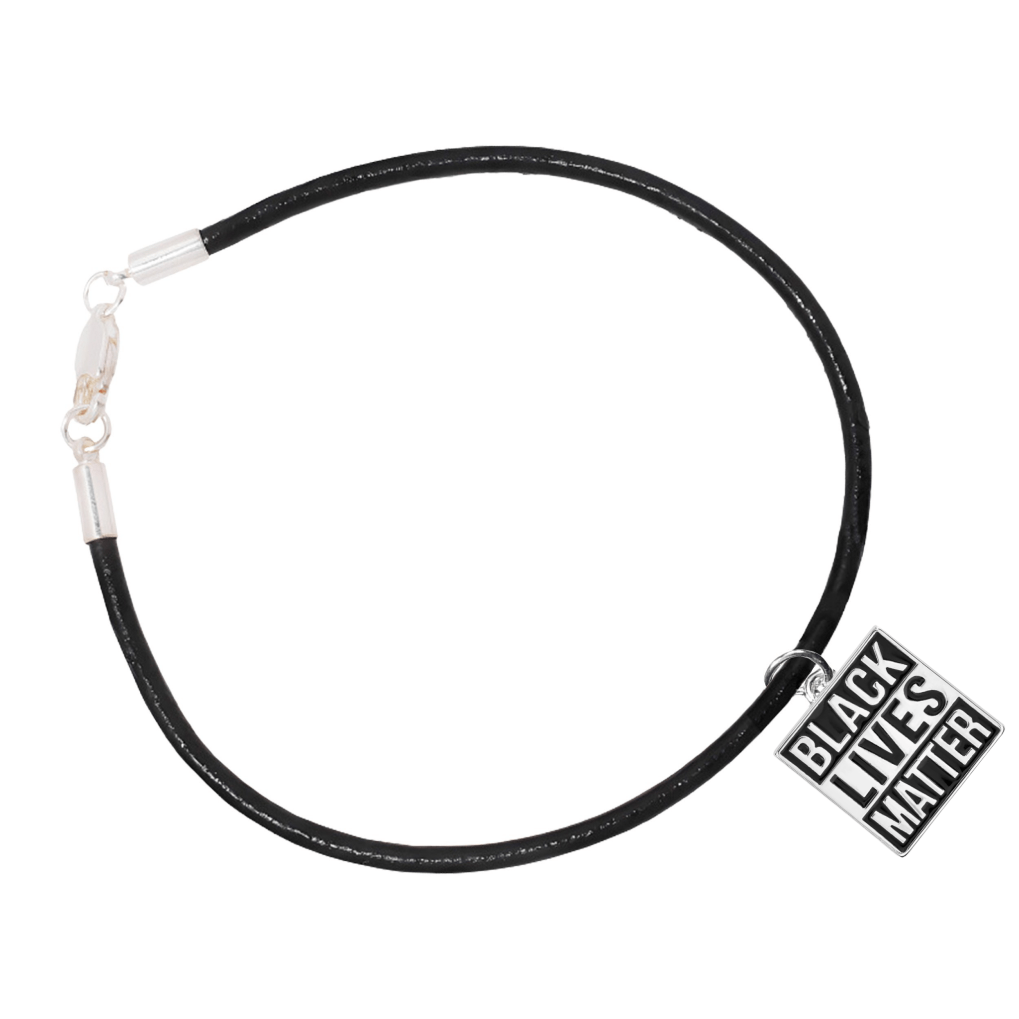 Black Lives Matter Charm Black Cord Bracelets The Awareness Company