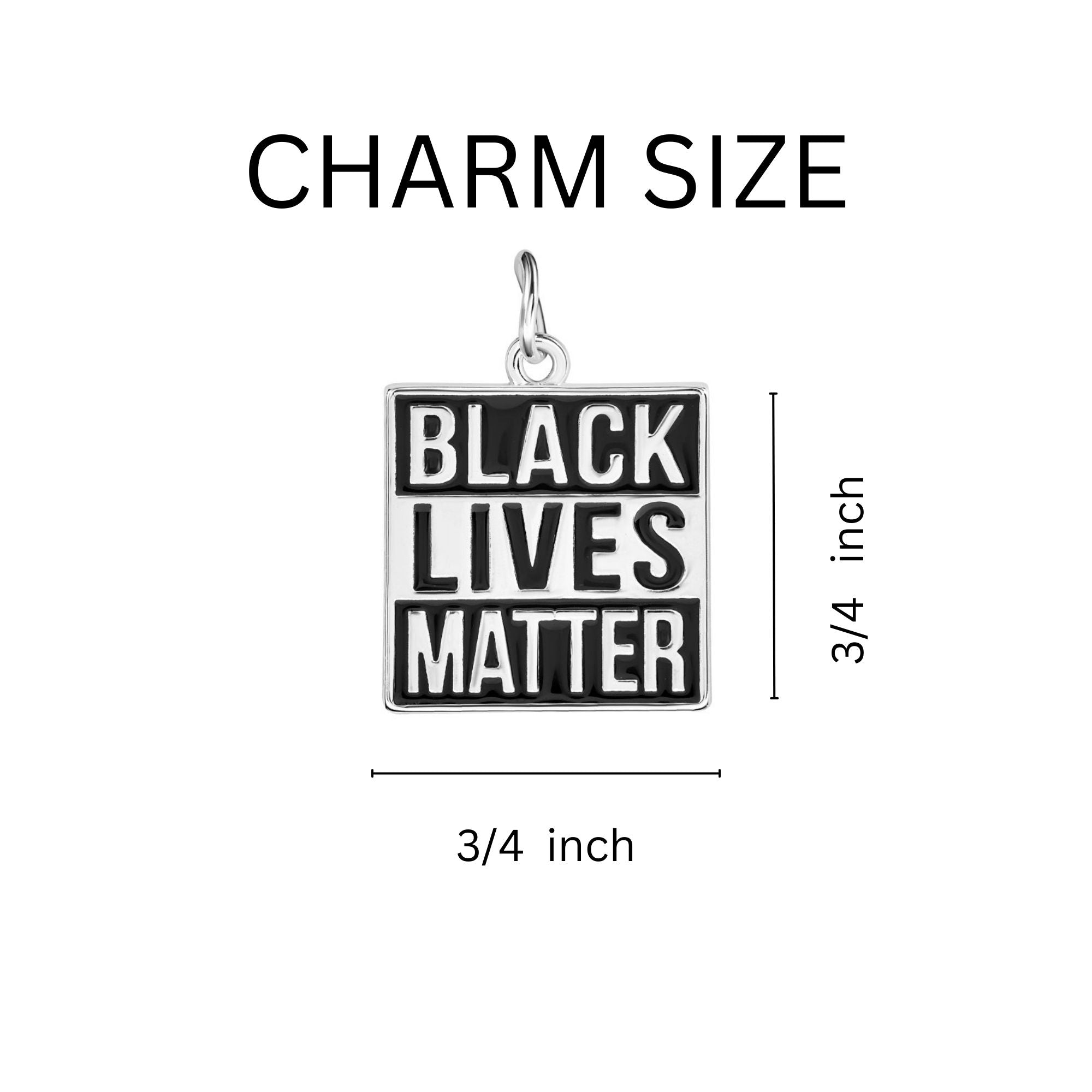 Black Lives Matter Charm Black Cord Bracelets The Awareness Company
