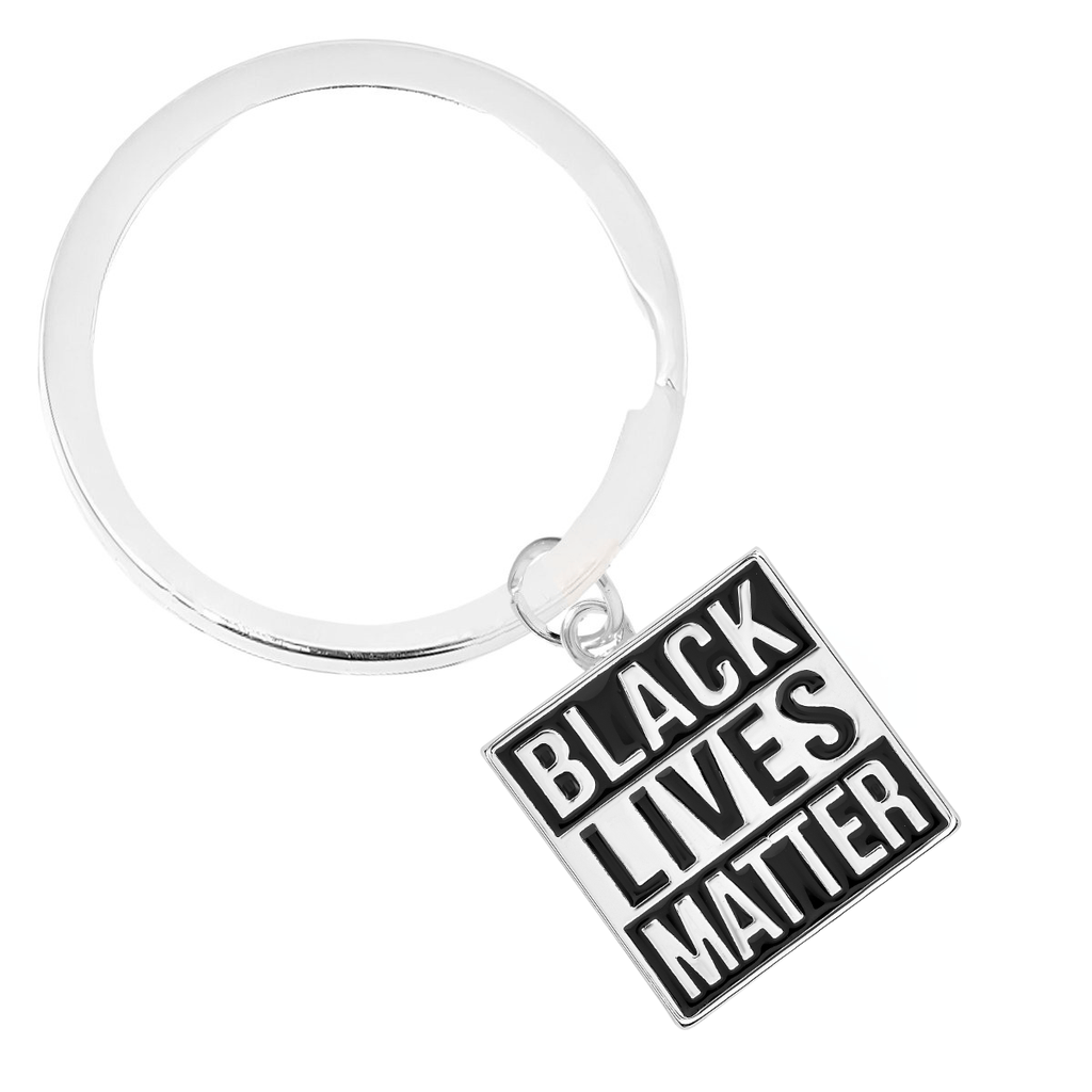 Black Lives Matter Split Style Keychains The Awareness Company