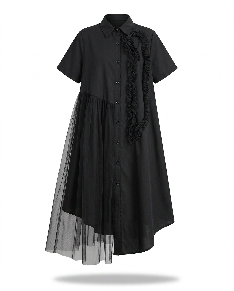Audacious Mesh Layered Maxi Dress Boho Brown
