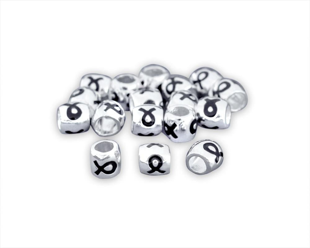 Black Ribbon Barrel Charm The Awareness Company