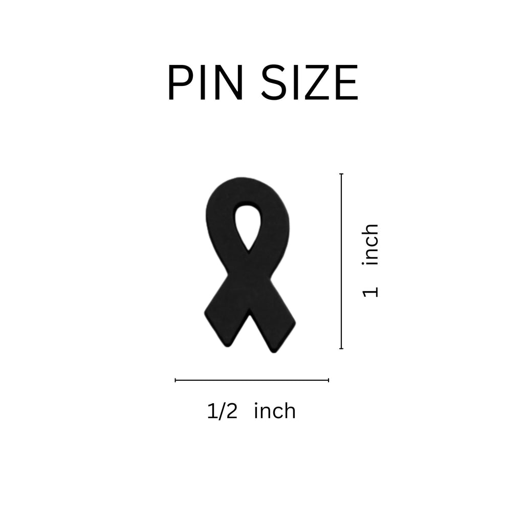 Black Ribbon Silicone Pins The Awareness Company