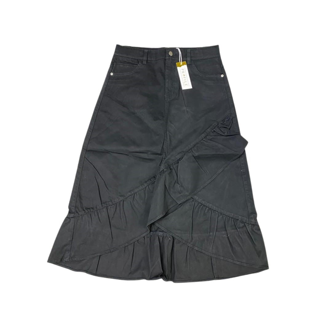 DENIM SKIRT WITH RUFFLE DETAIL profile-nyc