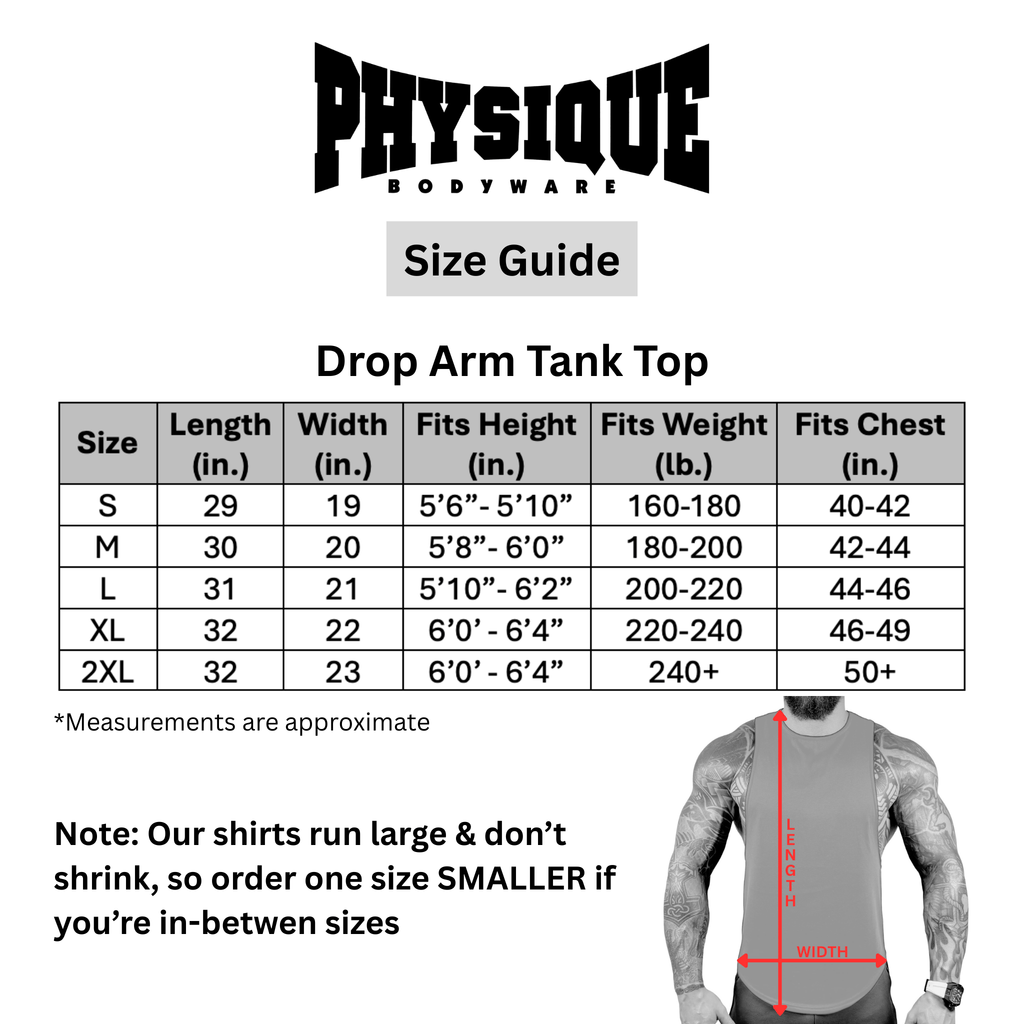 Drop Arm Tank Top Physique Bodyware