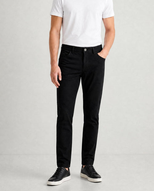 NEW & UPDATED Super - Stretch Men's Chinos //Casual// Black - Performance Collection LEVINAS® Official