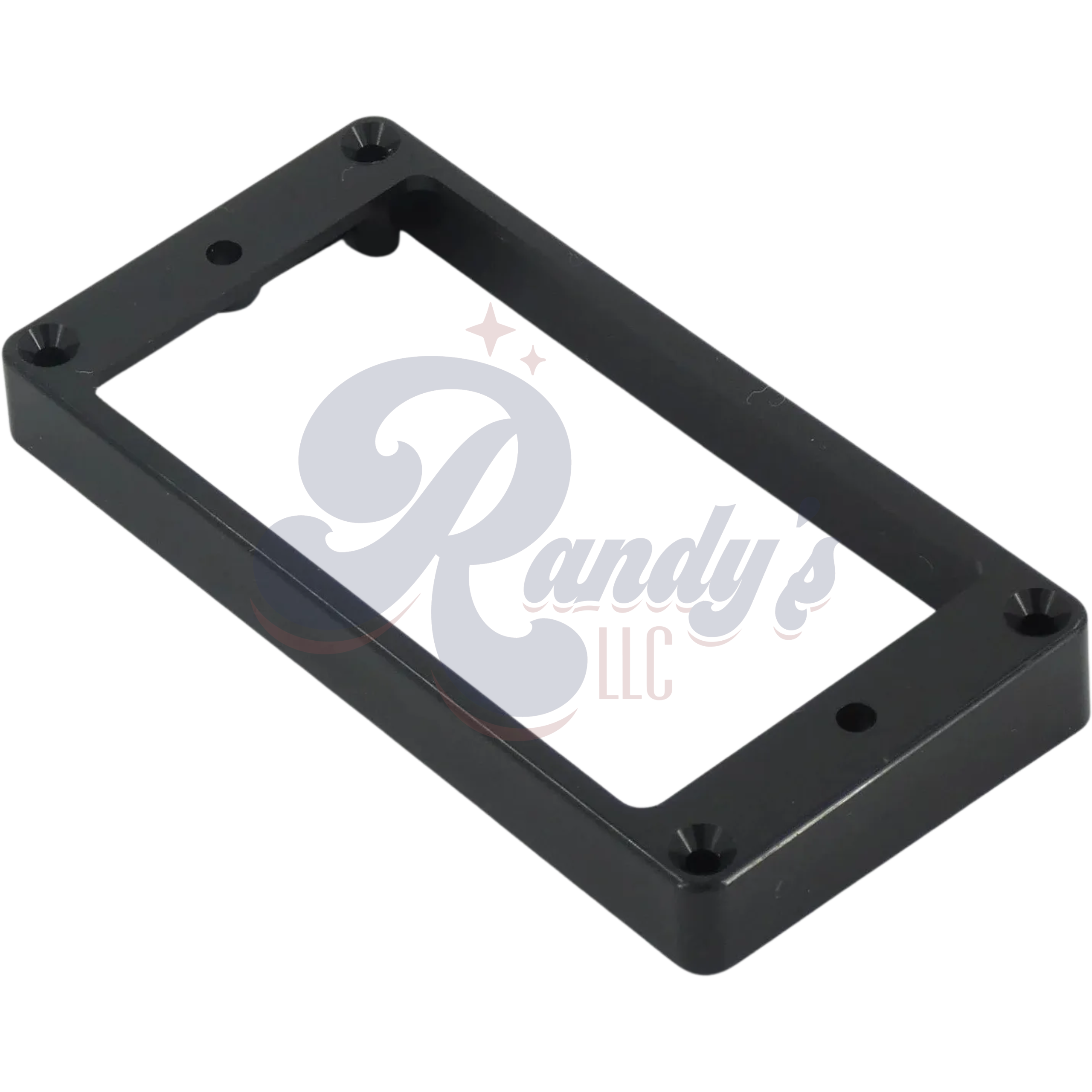 Humbucker Pickup Flat Mounting Ring (Black) for Gibson® Guitars Randy's LLC