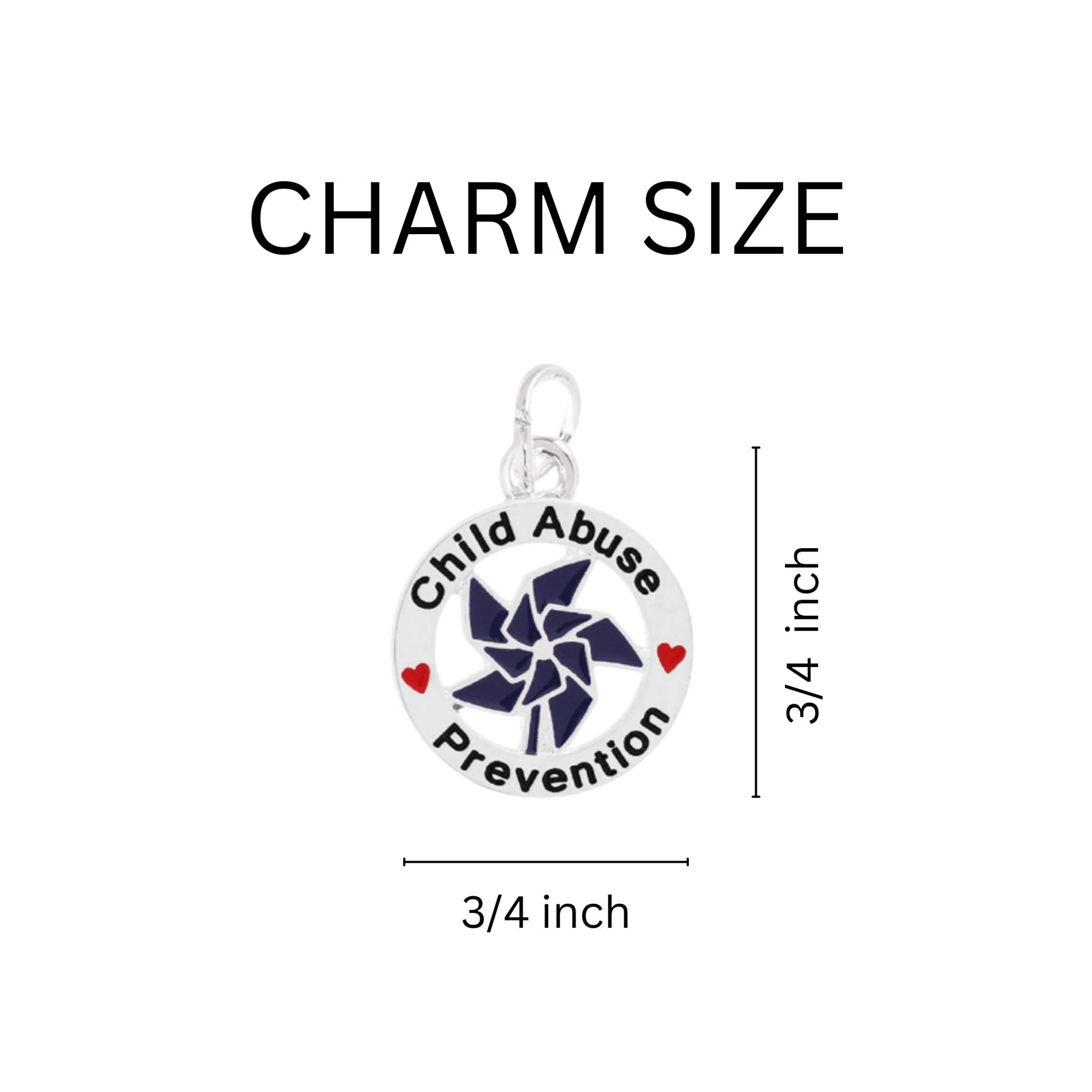 Blue Pinwheel Child Abuse Prevention Charms The Awareness Company