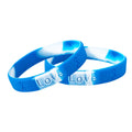 Blue & White Silicone Bracelets (Child Size) The Awareness Company