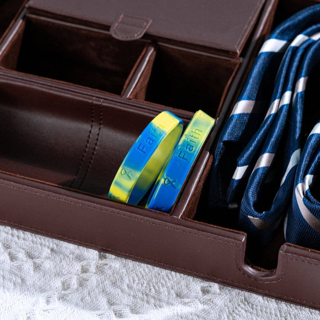 Blue & Yellow Silicone Bracelets The Awareness Company