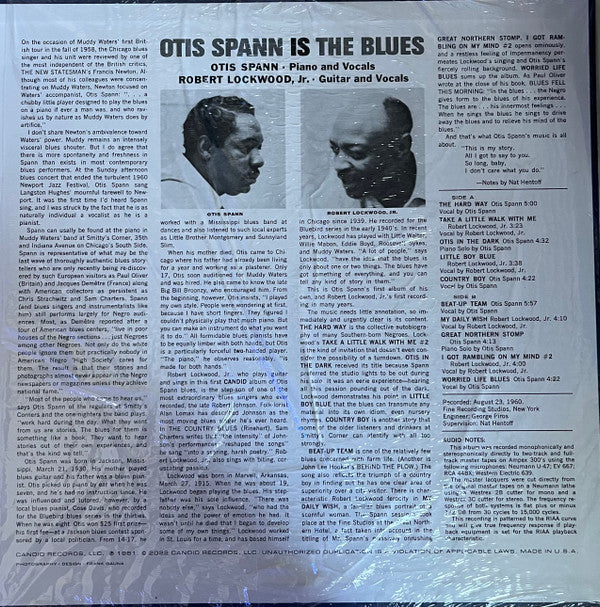Otis Spann - Otis Spann Is The Blues | Mint (M) Mint (M) Love Vinyl Records