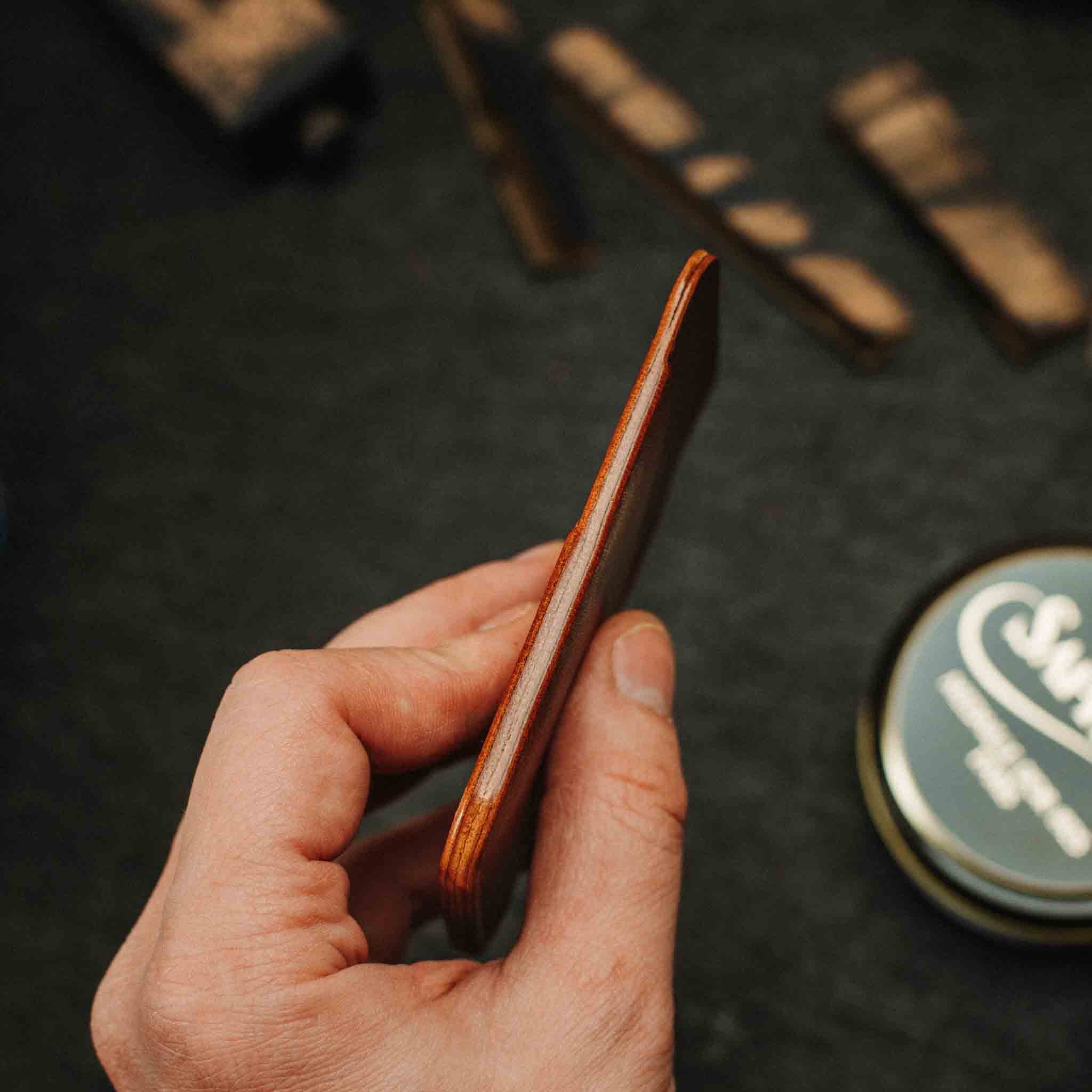 Slim Leather Wallet - Boatswain v3 | Minimalist Card Holder | EDC Pirate Goods