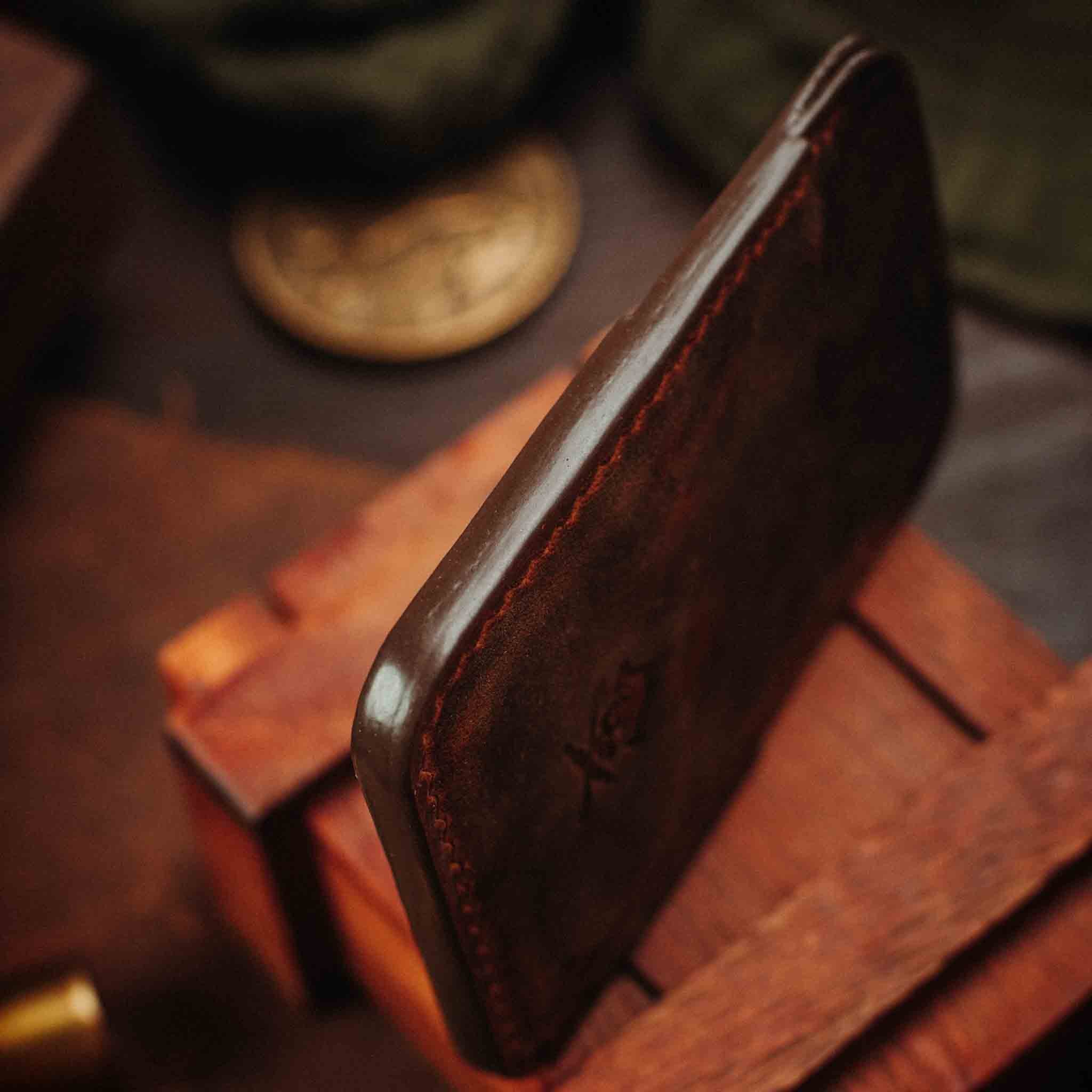 Slim Leather Wallet - Boatswain v3 | Minimalist Card Holder | EDC Pirate Goods