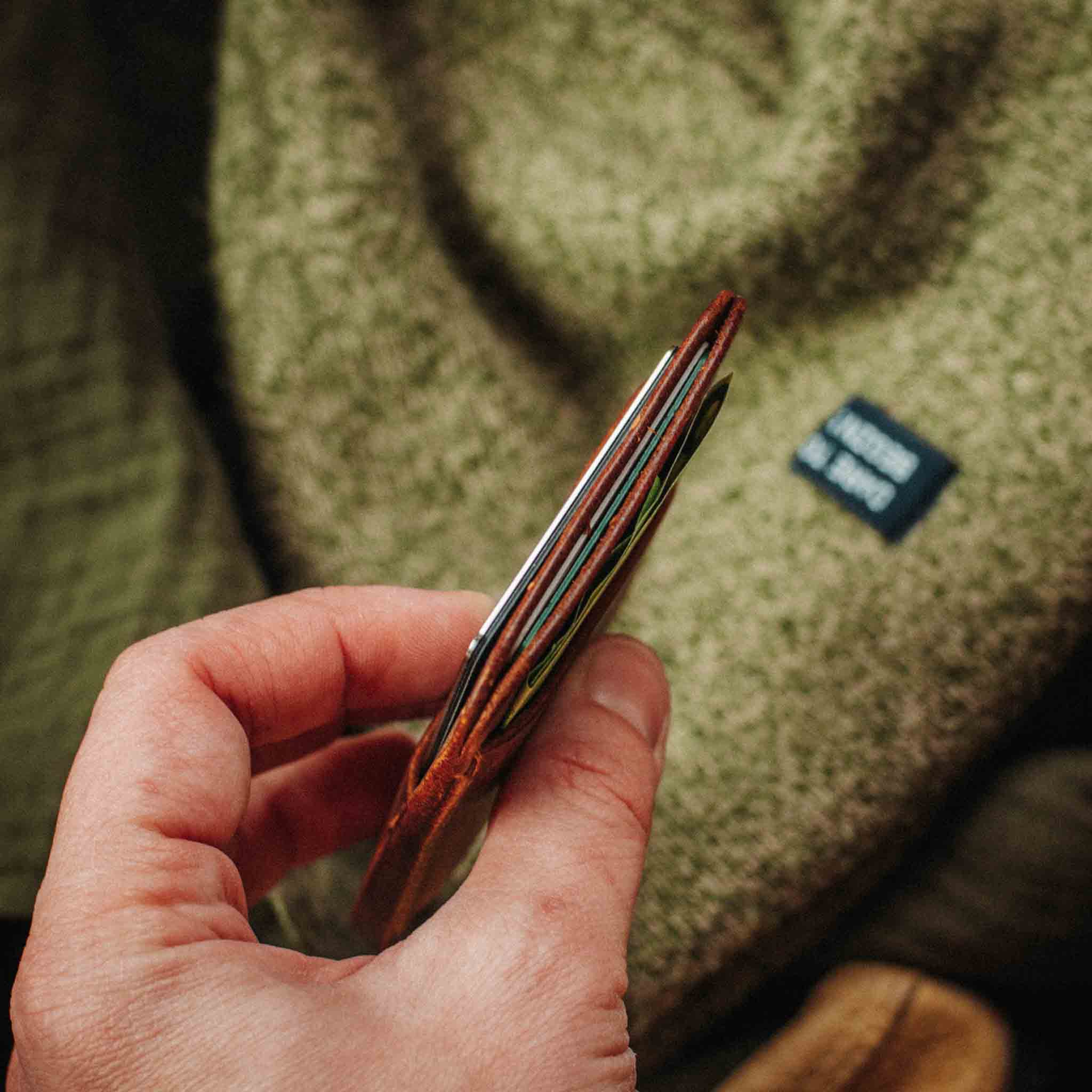 Slim Leather Wallet - Boatswain v3 | Minimalist Card Holder | EDC Pirate Goods