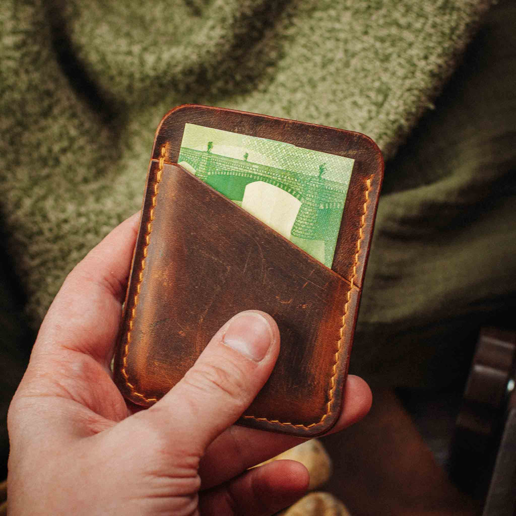 Slim Leather Wallet - Boatswain v3 | Minimalist Card Holder | EDC Pirate Goods
