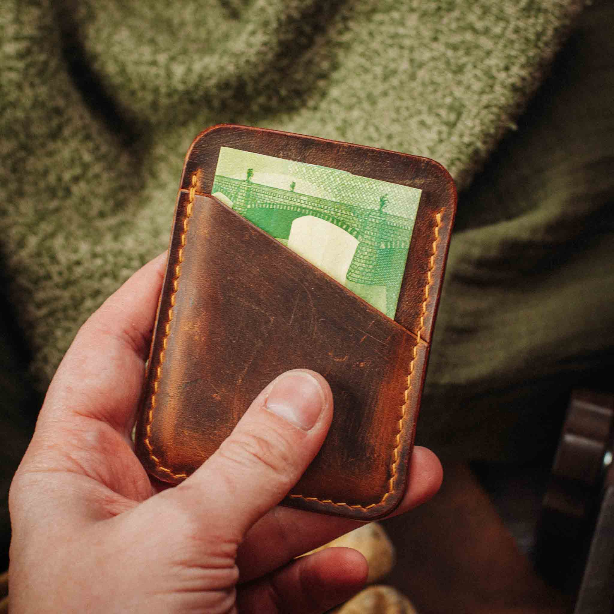 Slim Leather Wallet - Boatswain v3 | Minimalist Card Holder | EDC Pirate Goods