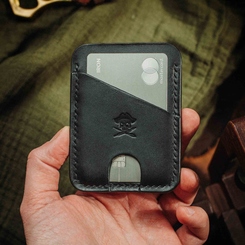 Minimalist Leather Wallet - Boatswain v4 | Slim Card Holder | EDC Pirate Goods