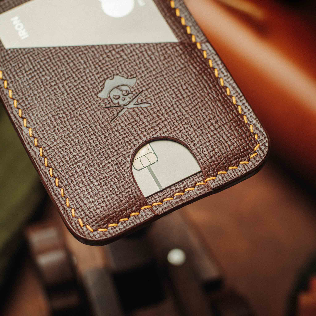 Minimalist Leather Wallet - Boatswain v4 | Slim Card Holder | EDC Pirate Goods