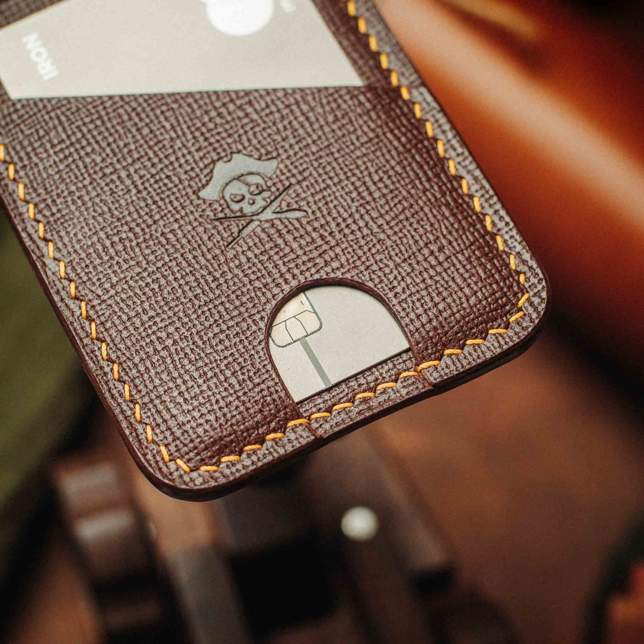 Minimalist Leather Wallet - Boatswain v4 | Slim Card Holder | EDC Pirate Goods