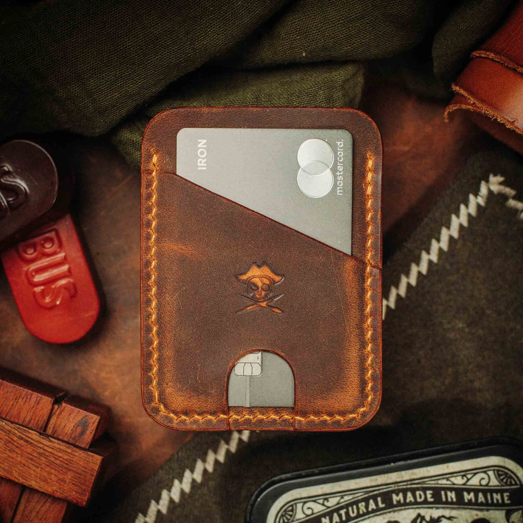 Minimalist Leather Wallet - Boatswain v4 | Slim Card Holder | EDC Pirate Goods