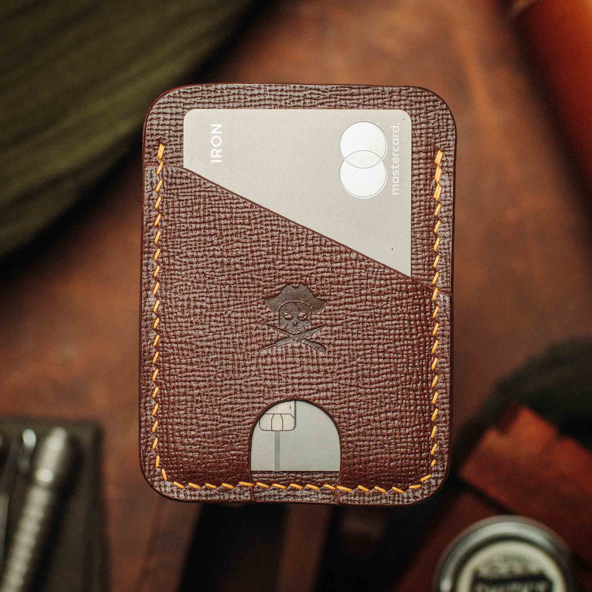 Minimalist Leather Wallet - Boatswain v4 | Slim Card Holder | EDC Pirate Goods