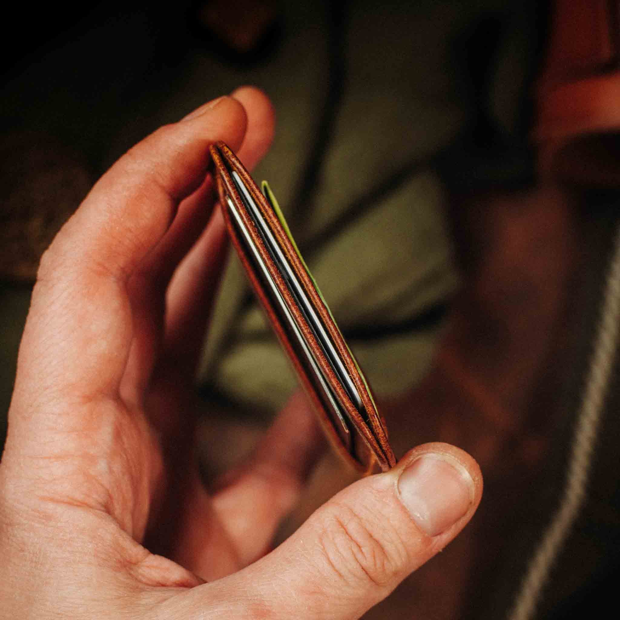 Minimalist Leather Wallet - Boatswain v4 | Slim Card Holder | EDC Pirate Goods