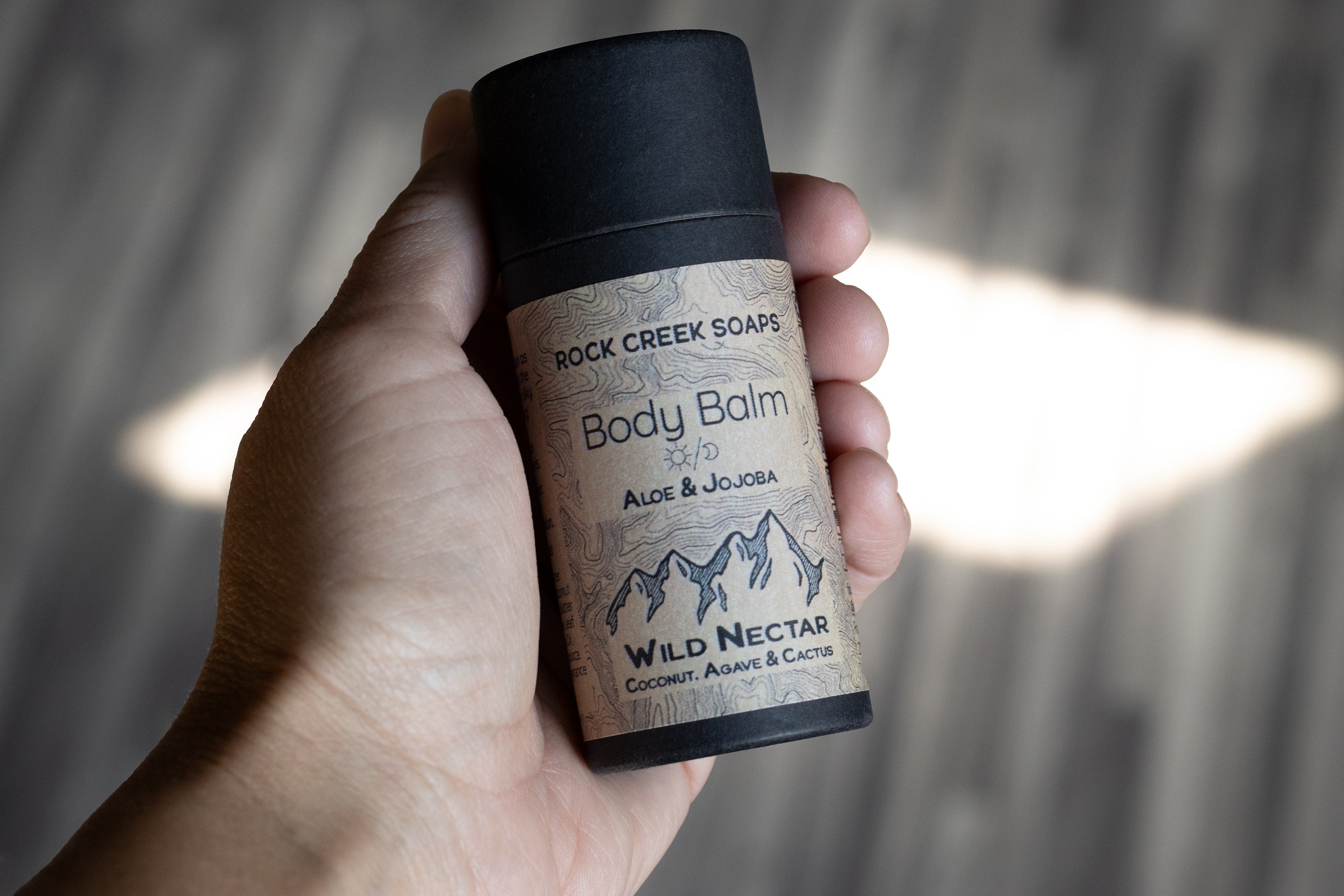 WARM AMBER BODY BALM | Solid Lotion Bar - Black Amber & Vanilla with French Lavender Rock Creek Soaps