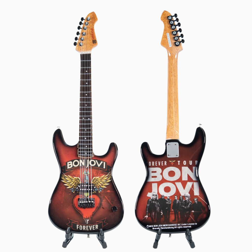 Bon Jovi Forever Tour Collectible Miniature Guitar The Mini Axe