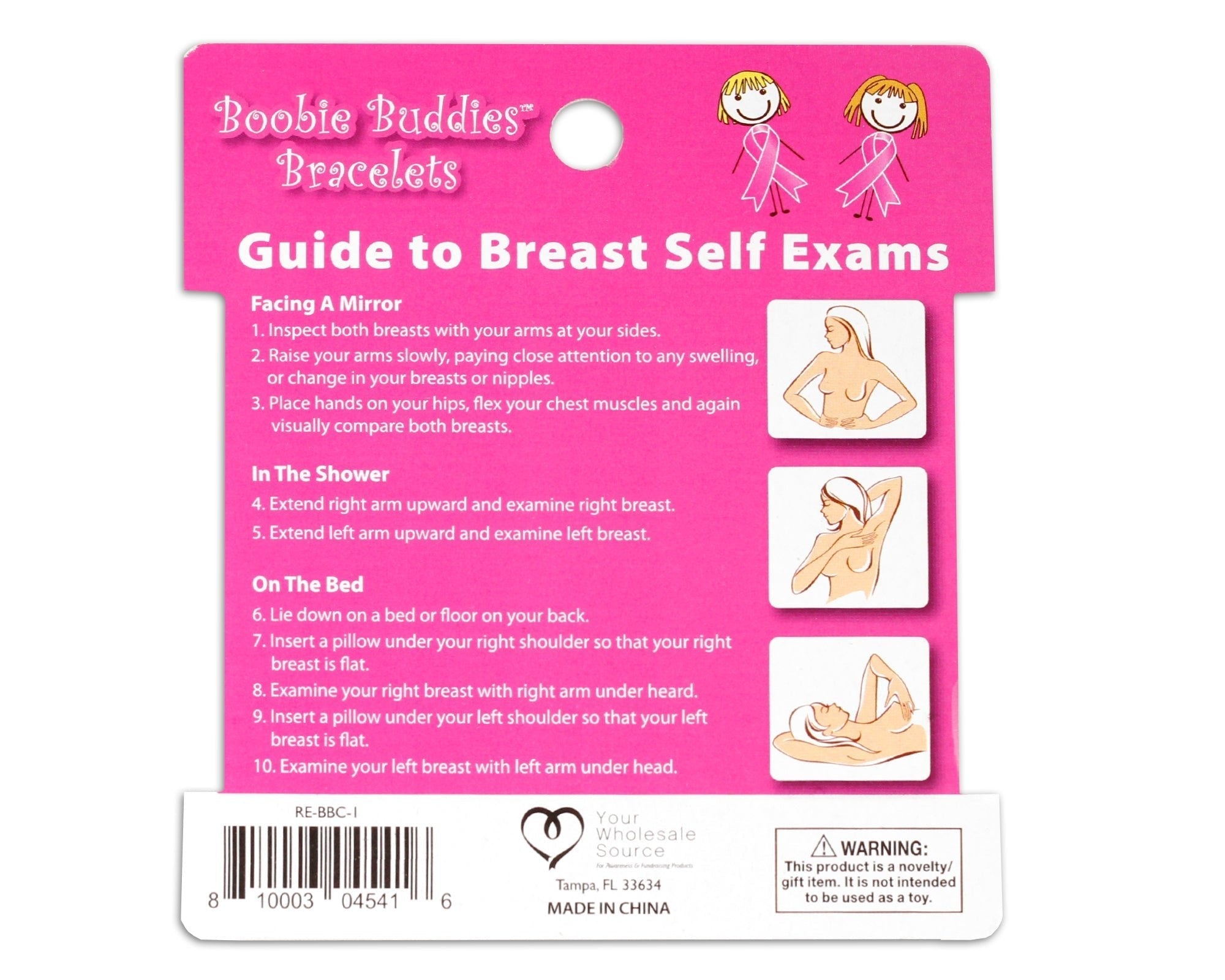 Boobie Buddies Breast Cancer Bracelets Cards The Awareness Company