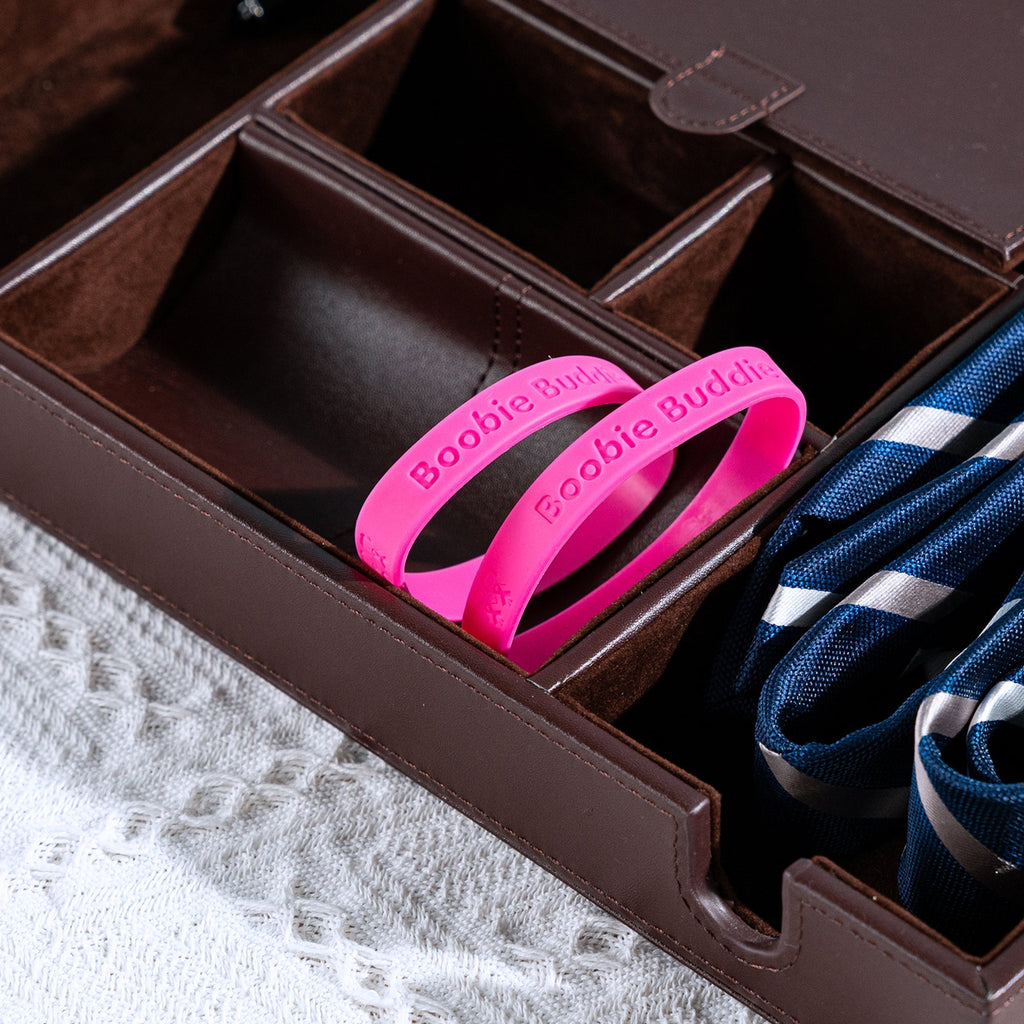 Boobie Buddies Pink Ribbon Silicone Bracelets The Awareness Company